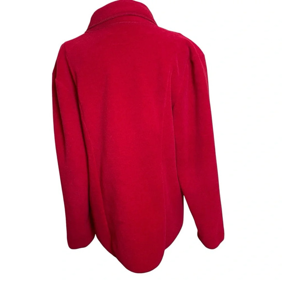 Cameleon Red Black Plaid Patchwork Jacket Large Artwear Made In USA Pockets - Picture 4 of 9